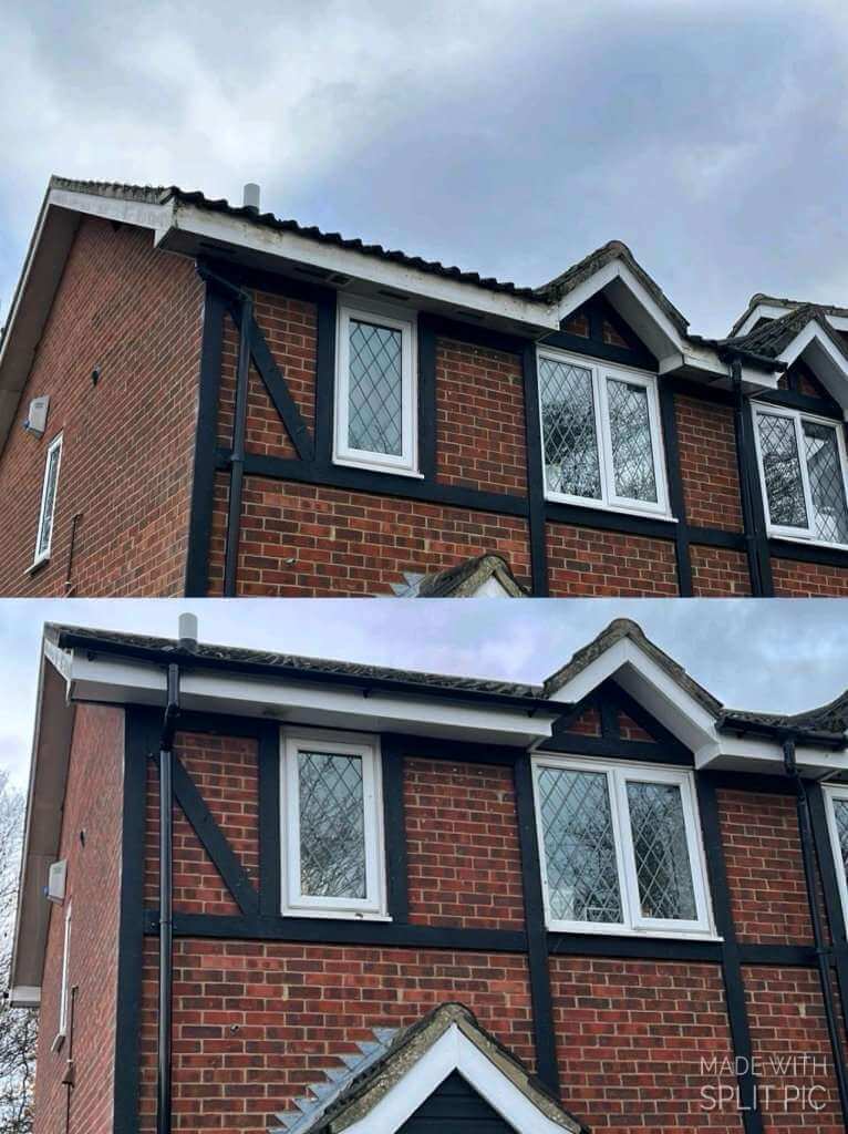 Gutter soffit and fascia replacement