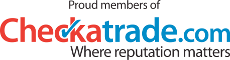 checkatrade logo linking to the company page of gutter clear services ltd